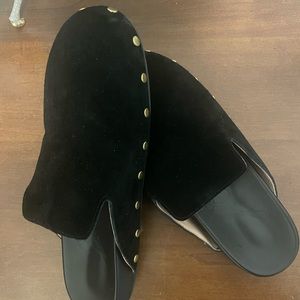 JCrew Suede Clogs